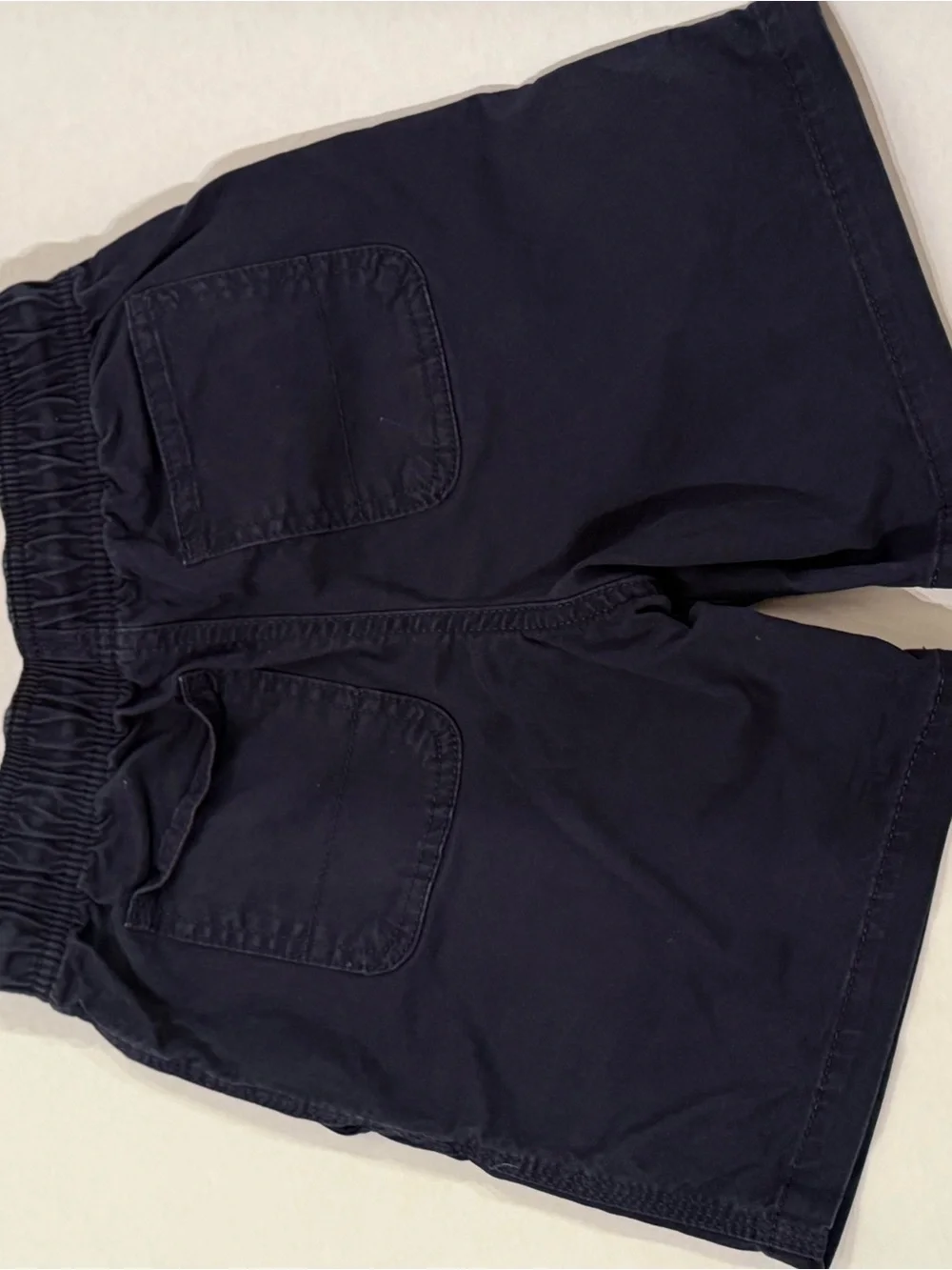Gap Kids Elastic Waist Cotton Shorts - Tan and Navy size M/8, 2-pair bundle